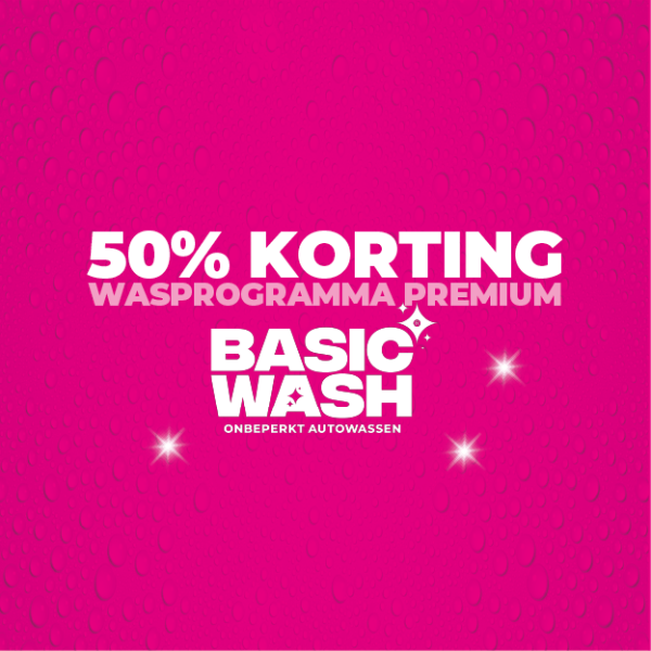 Wasprogramma Premium - 50% Korting